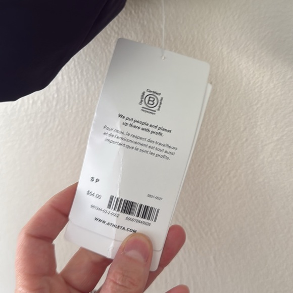 NWT Athleta Black Malibu bikini swim top small-DD - Picture 2 of 6